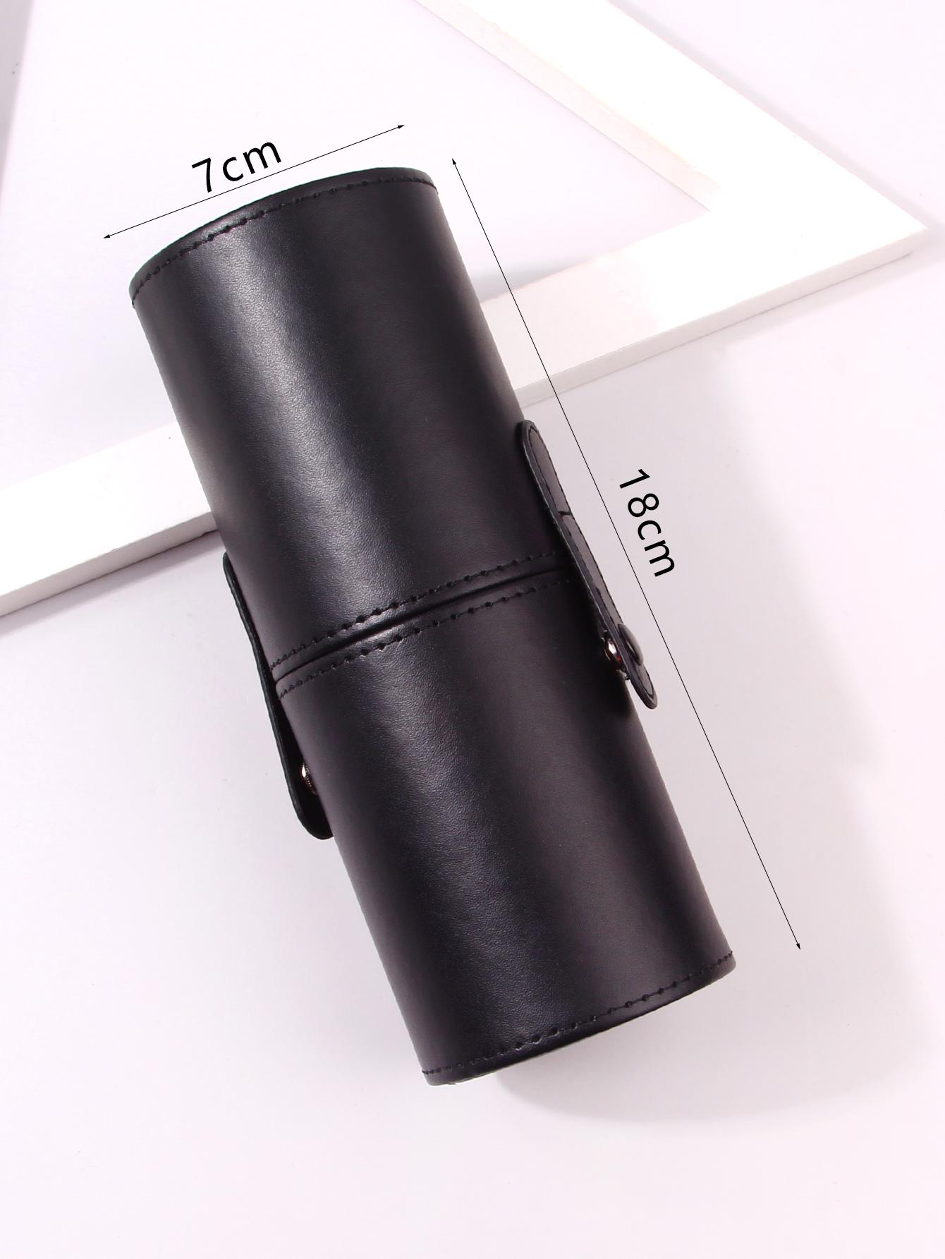 

High quality PU leather makeup brush bucket Multiple sizes large capacity storage bucket Dresser desktop organizer storage box