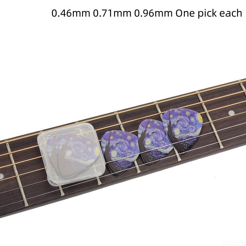 Smooth Guitar Picks Ukulee 0.46/0.71/0.96mm For Acoustic Blue
