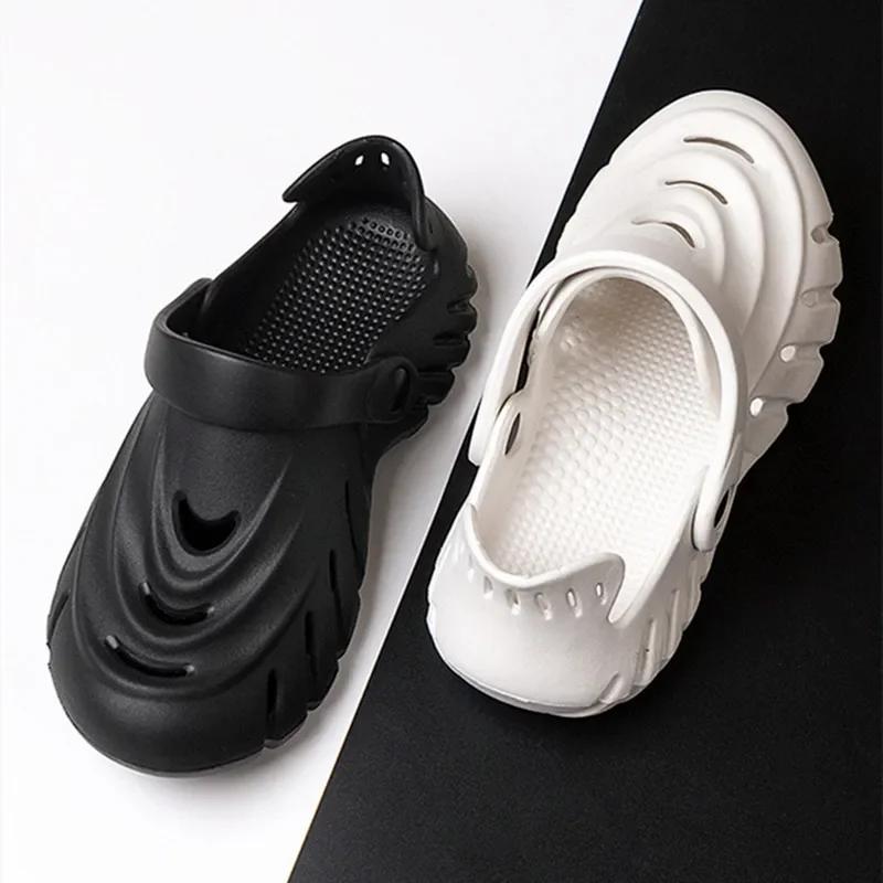 Fashion Fashion Openwork Hole Slippers Women 2025 Summer Comfort Hole Sandals for Girls Outdoor Flat Sandals Breathable Beach Flip-flops