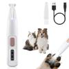 Pet Grooming Electric Hair Clipper, Low-noise USB Rechargeable Dog Nail Trimmer with LED Lights