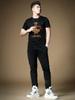 European High-End Bee Embroidery Trendy Brand Short-Sleeve Men's 2025 Summer Light Luxury Fashion Mercerized Cotton Slim-Fit T-Shirt