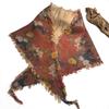 Bensu Jiuyi's Vintage Sand-Washed Double-Yarn Pure Cotton Triangle Scarf: Wear as Headband, Bandeau, or Butt Curtain.