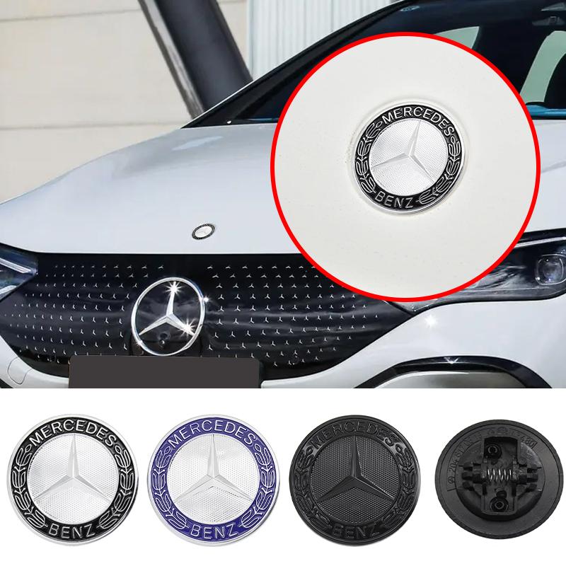 57mm Car Logo Front Hood Badge Emblem Bonnet Accessories For Mercedes Benz AMG W212 W213 W205 W177 W247 W176 CLS CLA CLK CLG GLS BC1 F552