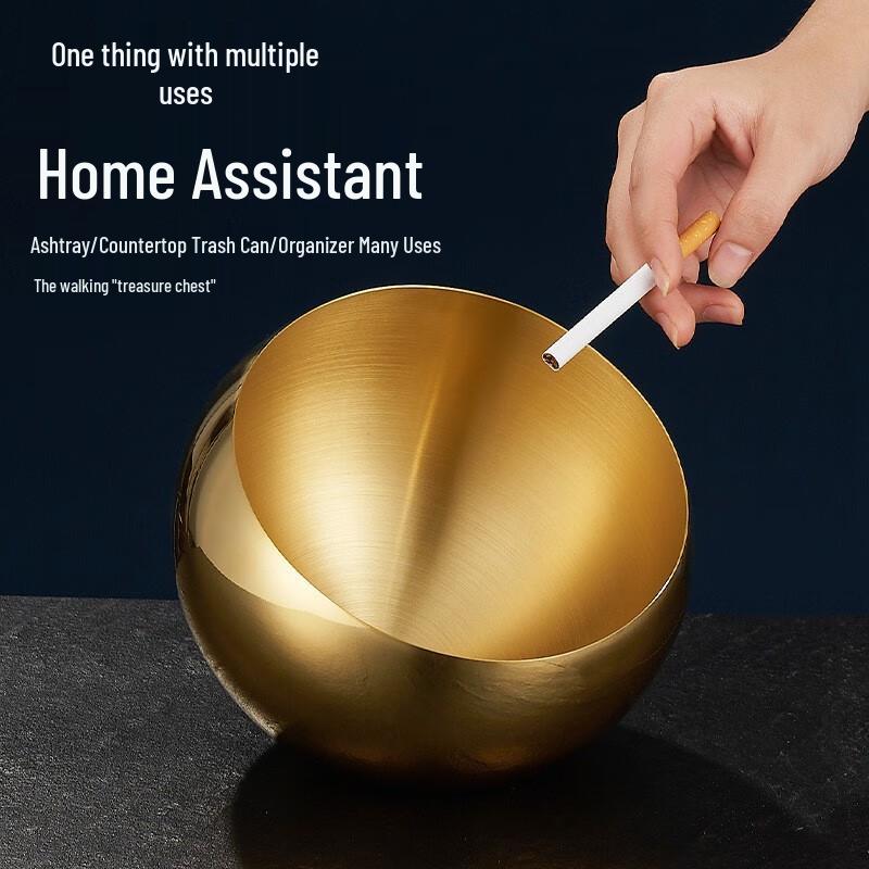 Stainless Steel Spherical Slanted Condiment Bowl