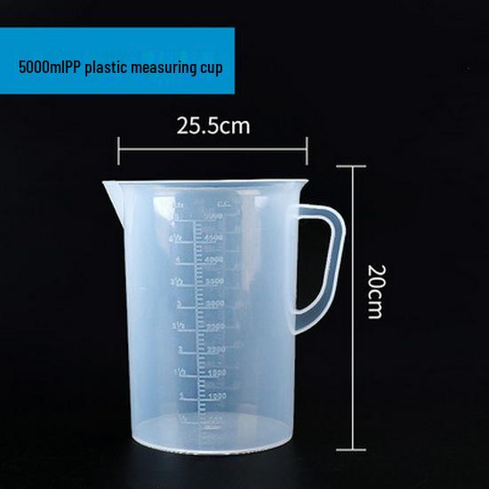 Plastikowy cylinder miarowy 1000 ml / 5000 ml ze skalą do sklepu z herbatą mleczną i do użytku domowego