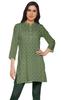 Moomaya Printed Side Slit Short Kurta Tunic For Women Summer Wear Ladies