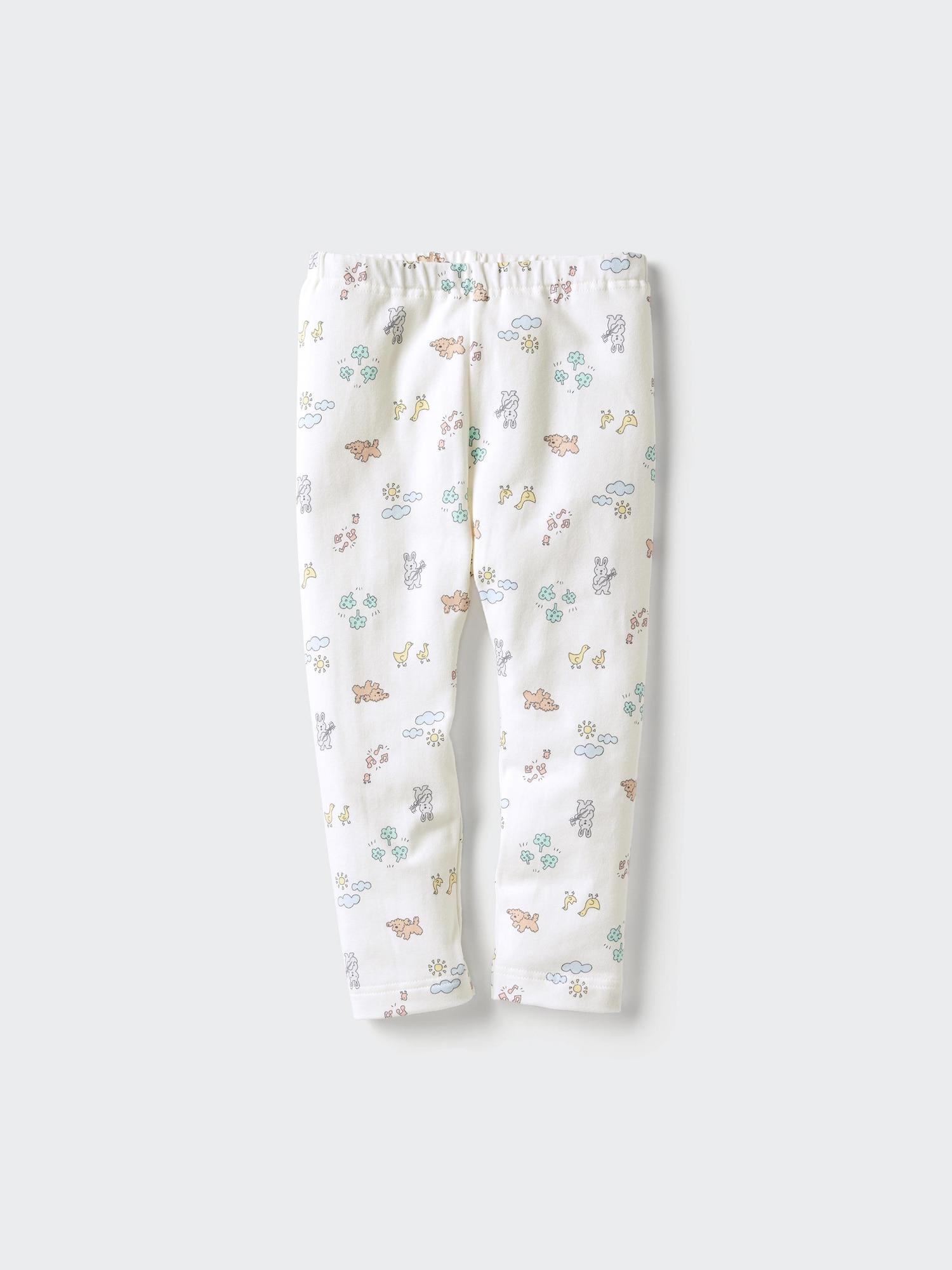 

Uniqlo Япония Леггинсы Длина 10 минут Размер для младенцев 01 OFF WHITE/60