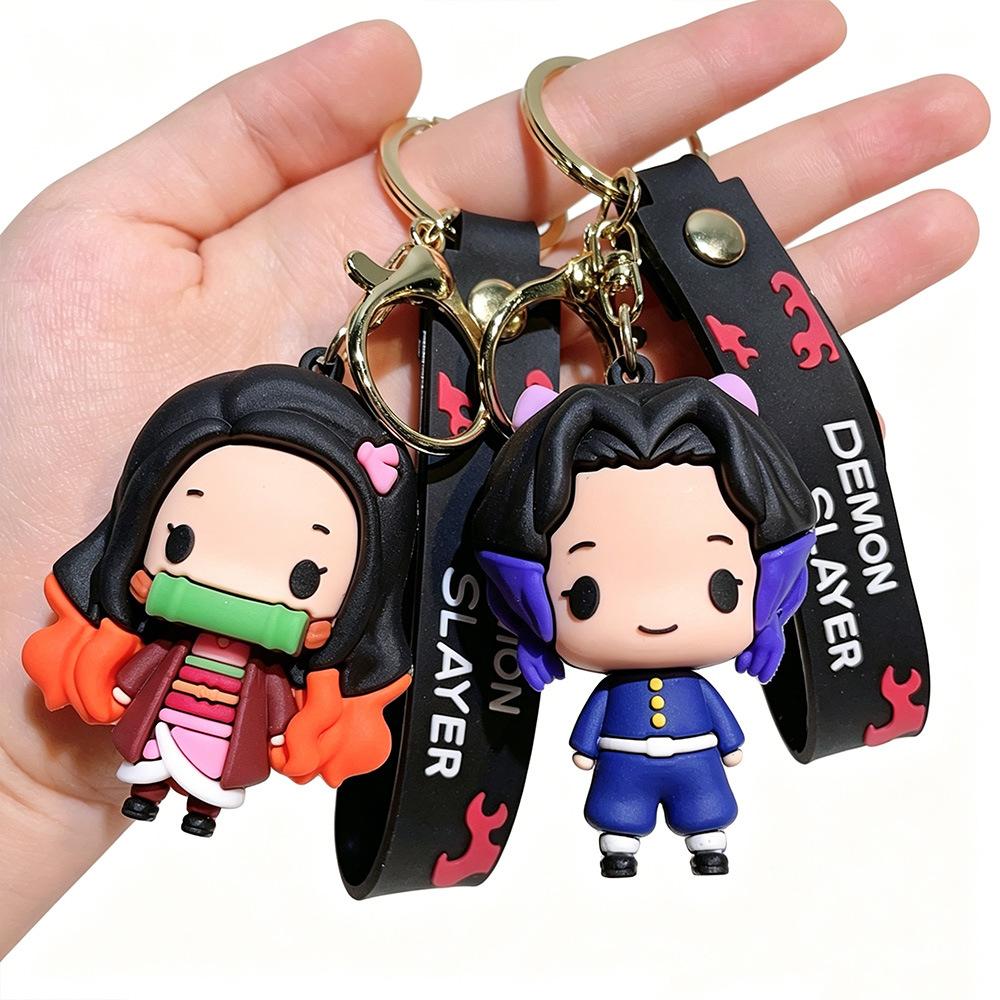 Cute Chibi Style Cartoon Girl Keychain Bag Pendant Doll Accessory