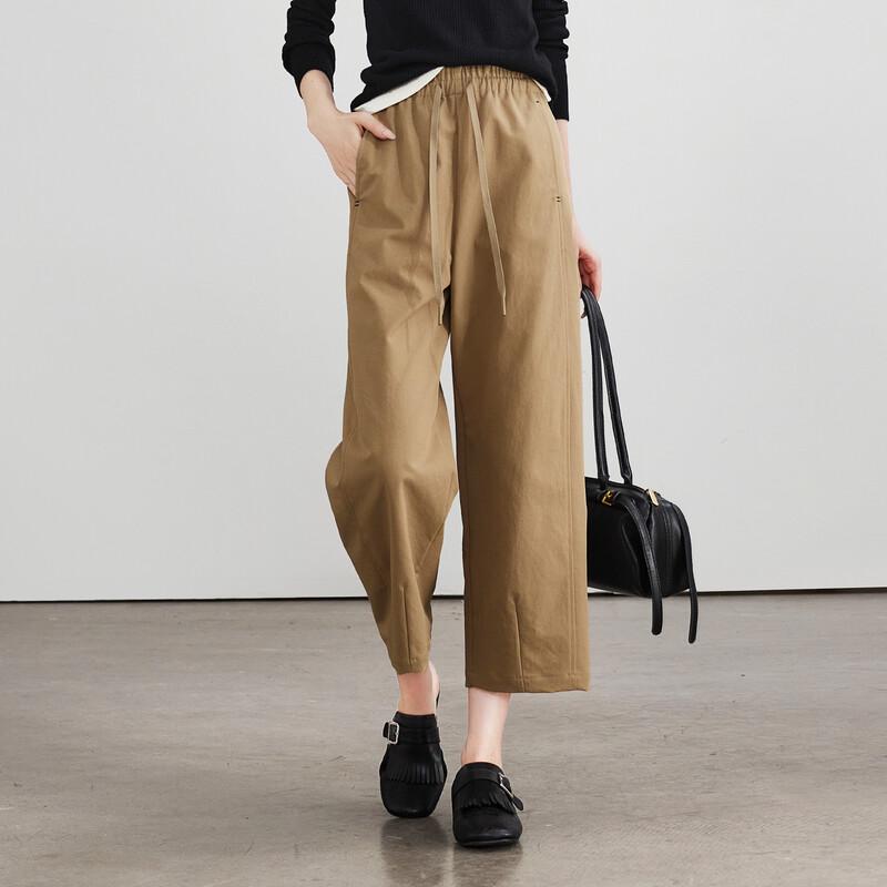 SOFSIL Women s High-Waist Wide-Leg Cropped Pants 28/L