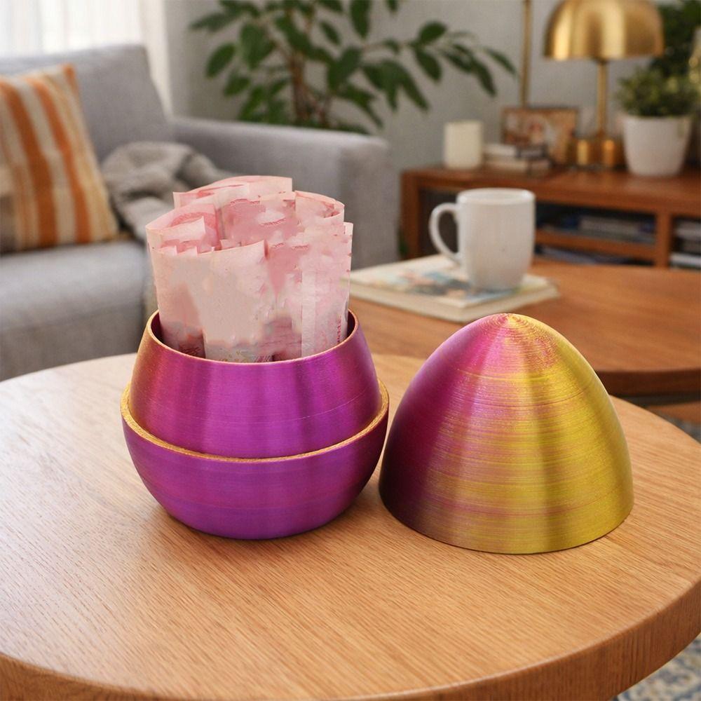 Annoying 3D Printed Easter Egg Detachable Funny Interactive Egg Ornament Novelty Plastic Prank Gift Egg Box Easter Festival