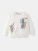 Children's Round Neck Butterfly Elf Print Sweatshirt - Autumn/Winter - Cute & Cozy for Girls