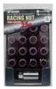 WORK Long Type Lock Nut Lightweight Racing M12 X Total Length Set, Nuts, Purple, 19HEX, P1.25, 50mm, WORKRANUT-PU125