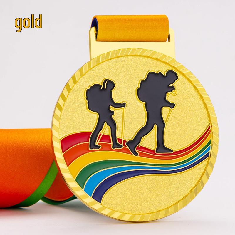 Gepersonaliseerde Gouden Medaille voor Bergbeklimmen, Wandelen, Off-Road Racen en Marathon Evenementen