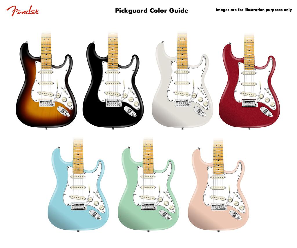 Fender Pure Vintage Pickguard, '56'59 Stratocaster, 8-Hole Mount, Eggshell, 1-Ply