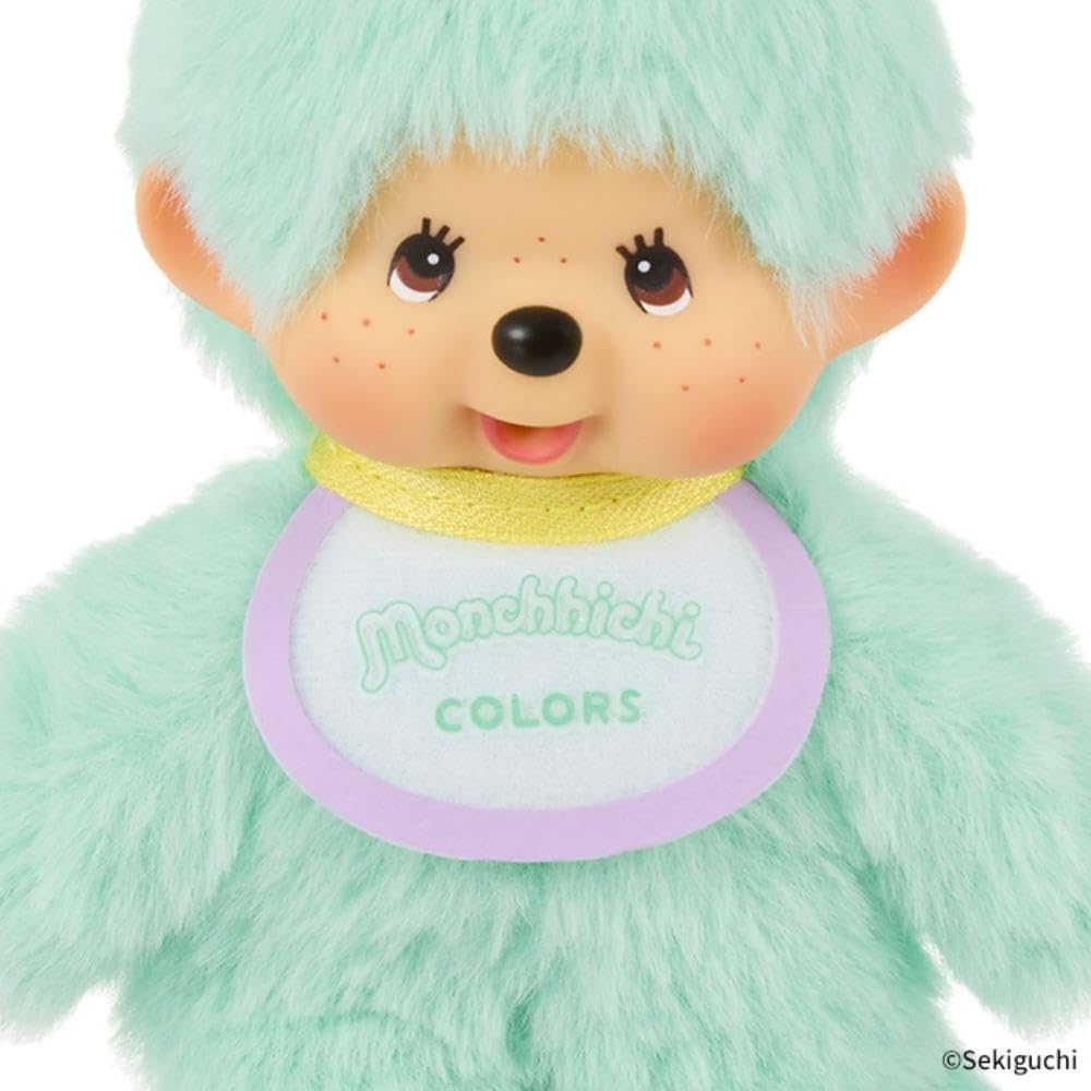 [Sekiguchi] Monchichi COLORS Plush Keychain Mint Green