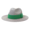 Spring and summer outdoor travel seaside sunshade big-brimmed straw hat men and women British style jazz hat CMDJS