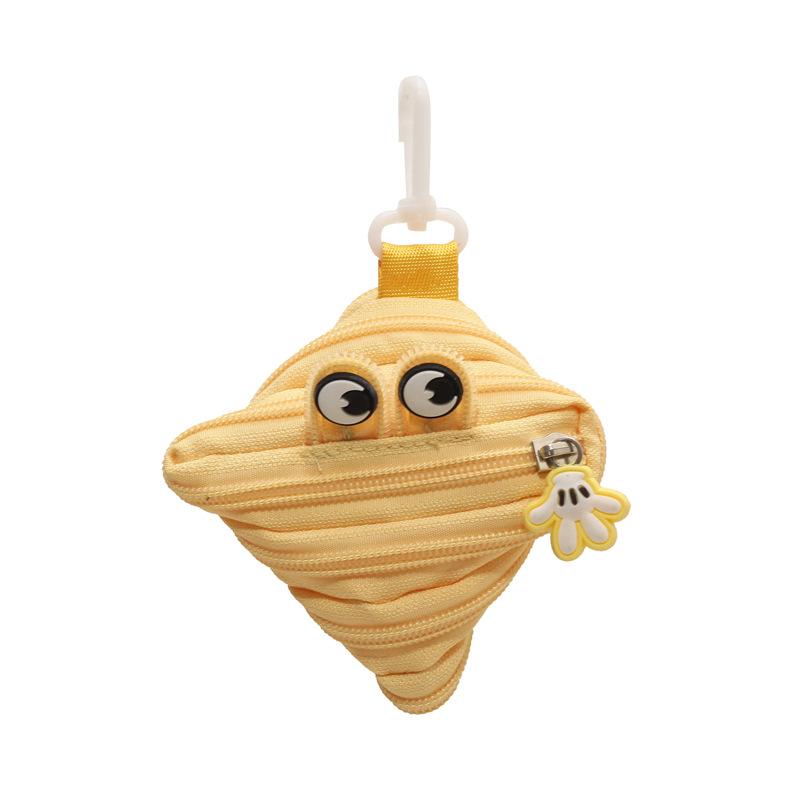 New Trendy Personalized Monster Storage Bag - Mini Cute Compact Zipper Pendant Pouch, Portable Hanging Decoration
