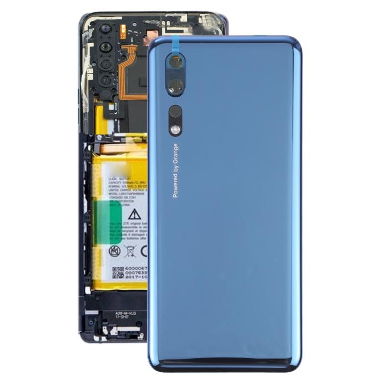 

Стеклянная задняя крышка аккумулятора для ZTE Axon 10 Pro 5G(синий)