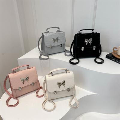 New Spring and Summer Fashion Backpack for Women Butterfly Hand Held Travel Bag Multifunctional Female Student Backpack Shoulder Bag