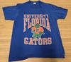 Vintage tričko Florida Gators Pánské Velikost L Modré Grafika s maskotem NCAA 90. léta USA