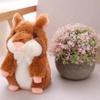 Talking Little Hamster Doll Toy Record Children's Sducational Learn To Repeat Animal Plush Talking Nod Hamster Doll Toys