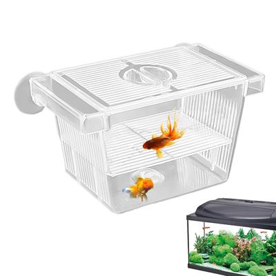 Fisch Zuchtbox Kristall Acryl Fischzuchtbox für Aquarium Acryl Aquarium Brutkasten Inkubator für Babyfische Garnelen Betta
