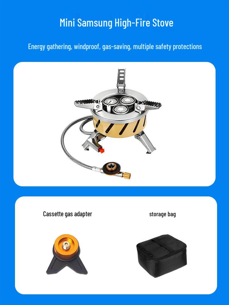 Высокотемпературная портативная газовая походная плита - Посуда для улицы и заваривания чая