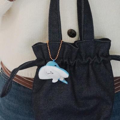 Porte-clés Amuse Gaori Poupée Animal Marin Charme Blanc Authentique