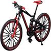 Mini-Finger-Mountainbikes, Deko-Rennräder, Finger-Bike-Spielzeug, Mini-Fahrradmodelle, Dekoration für Zuhause(Black Re)