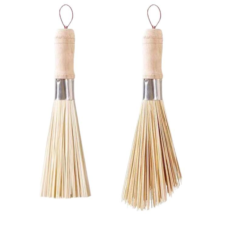 Bambus & Holz Natürliches Topfbürsten-Set - Altmodischer Luffaschwamm & Umweltfreundliche Küchenreinigungswerkzeuge