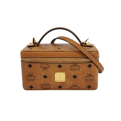 [Gebraucht] Rockstar Visetos Monogram Abnehmbarer Schultergurt Leder Box Tasche Kosmetiktasche Umhängetasche Crossbody Tasche Handtasche - Sehr Gut #1B090K7