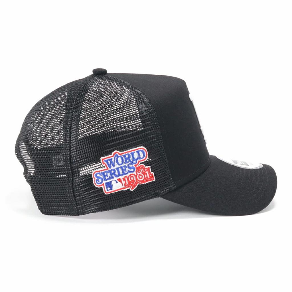 New Era newera Mesh Cap 9FORTY A-Frame Trucker 14721102 NER33C8562 MLB Los Angeles Dodgers Shohei Ohtani LA BlackWhite Black FREE SIDE PATCH ONSPOTZ