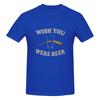 Wish You Were Beer Oversize Tshirt Solid Color Minimalism Embroidery Tee
