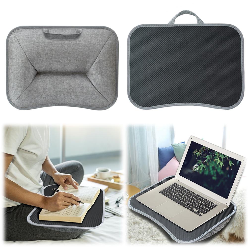 Laptop Lap Desk with Soft Pillow Cushion Multifunctional Laptop Desk Small Pillow Table for Home & Office