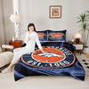 3-Piece Duvet Cover Bedding Set Denver Broncos Est 1960 Vintage Round Sign NFL Football Room Decor
