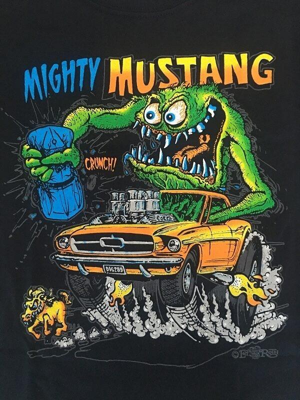 

New Rat Fink Mighty Mustang Cotton Shirt gift family S4XL Unisex T-Shirt L