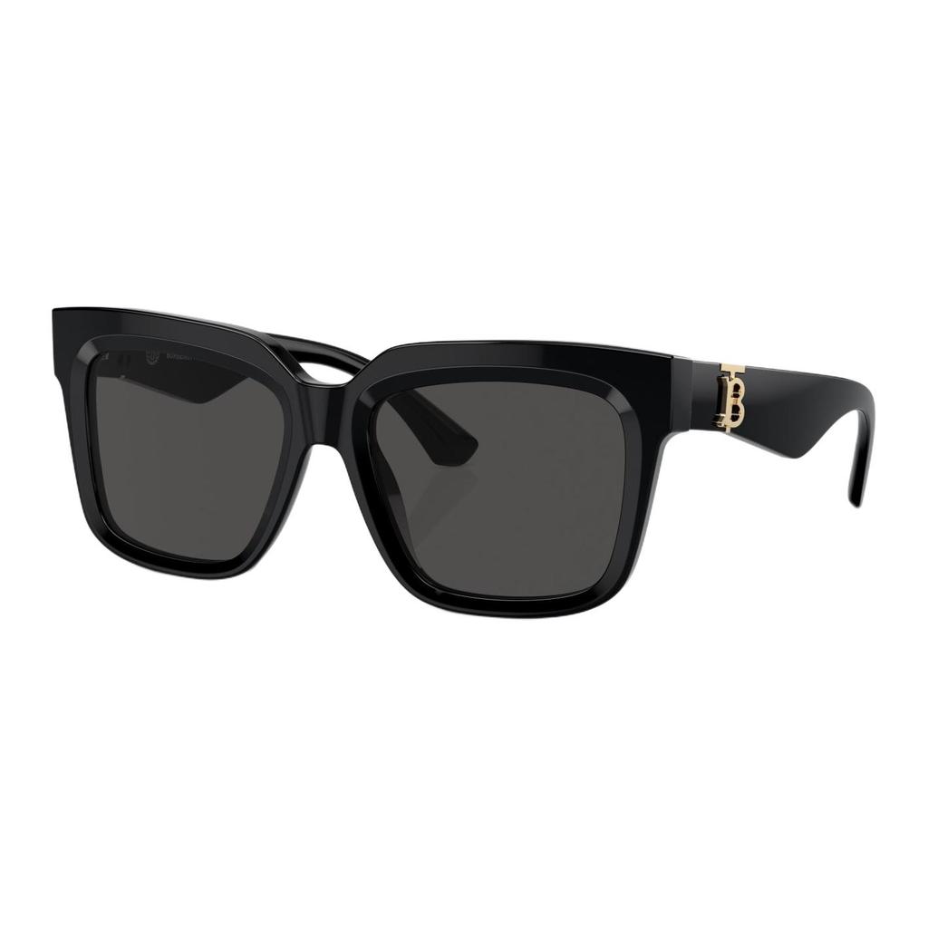 Burberry Logo Irregular Frame Sunglasses Unisex Sunglasses Black OBE4419F-300187