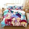 Anime HITMAN REBORN Beding Set 3D Printed Suitable for Bedrom Soft with Soft Fabric Duvet Cover Set With Pilowcases Children Kids Home Textile