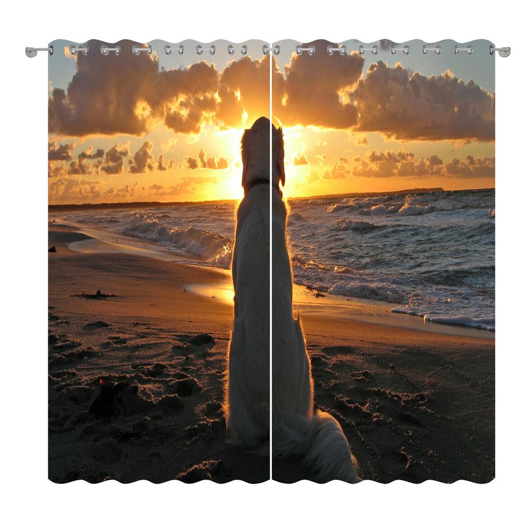 Animal Curtain Cloth Bedroom Living Room Balcony Blackout Curtain Office Hotel Insulation Curtain