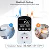 1PC EU Outlet Plug Digital Thermostat Socket Temperature Controller Timer Switch Accuracy Cooling Heating Regulator Thermometer