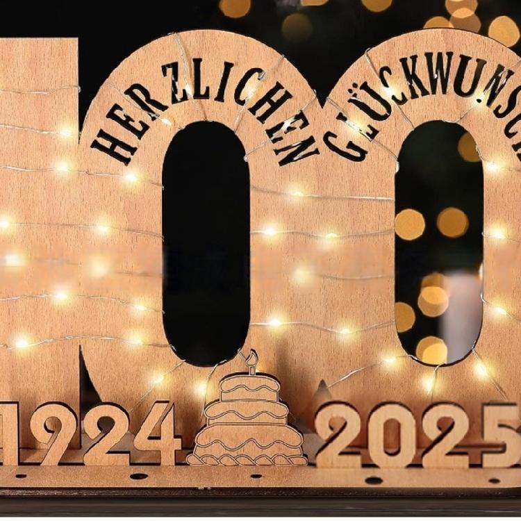 Elegant Wooden Number Figurine with LED Light String Stand for Birthday and Wedding Wood Sign Guest Book DIY Art Crafts