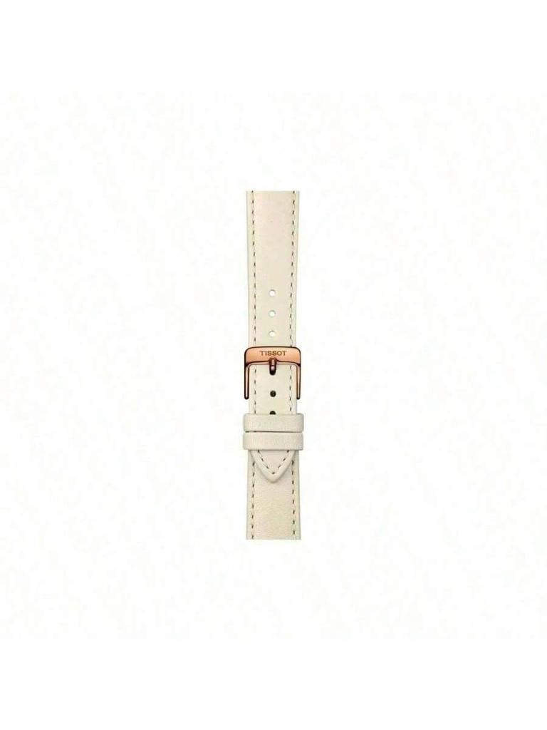 Tissot Master Chrysot Quartz Movement Women's Watch, Rui Watch 38mm, white dial, stainless steel case, leather strap T103.210.36.017.00