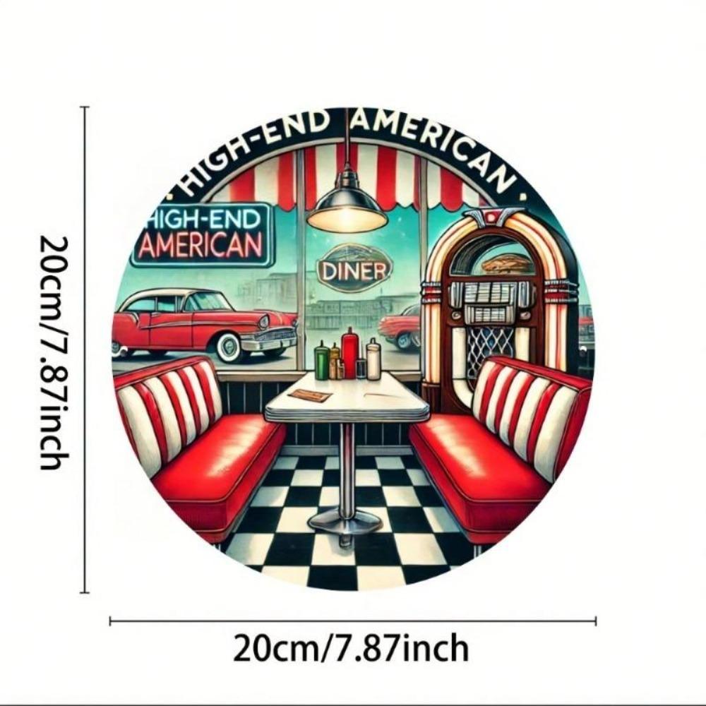 Metall-Wandkunst Aluminium Blechschild Vintage Americana Stil Dekoration für Zuhause Bar Café