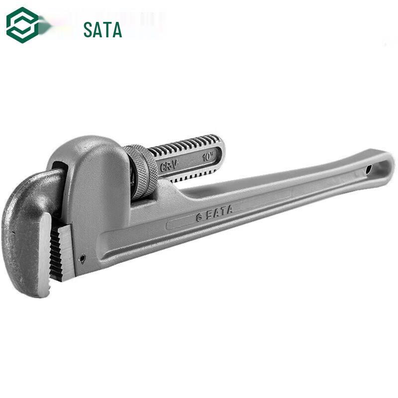 SATA 70823 Aluminum Alloy Pipe Wrench 10 inch