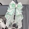 Anime DIY Itabag Double Layer Bow Ribbon Pendant Lolita Handbag Soft Durable Bag for School Travel Cosplay