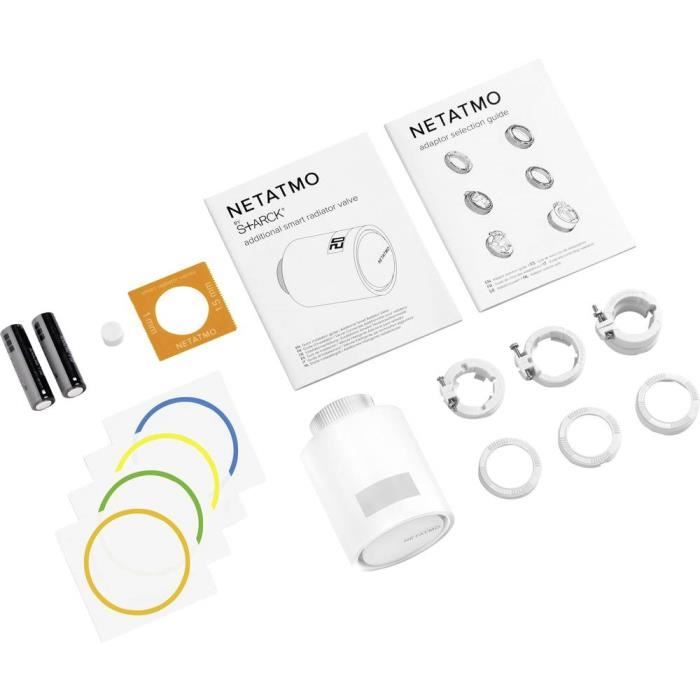 Tête thermostatique sans fil - netatmo - blanc - objet connecté - 230 g - contrôle à distance