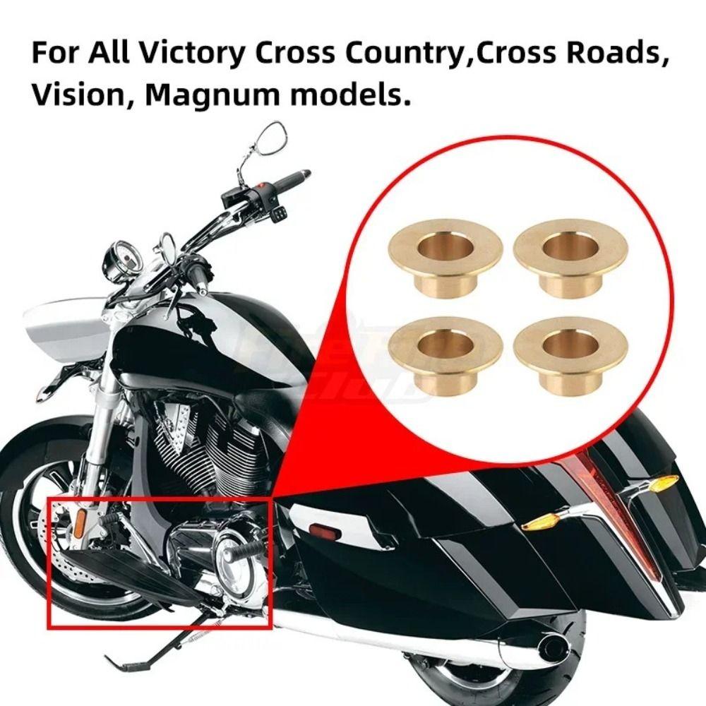 4Pcs/set Gold Bronze Pedal Sleeve Metal Shift Brake Lever for Victory Motorcycle Maintenance