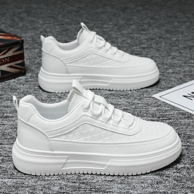 Spring Men's Shoes New Breathable Little White Shoes Men's Trend Versatile Platform Sports Casual Board Shoes Trendy Shoes