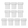 Interlocking Iron Garden Border Fence System Suitable For Patios Deck Defining Outdoor Spaces With Easy Assembly Design