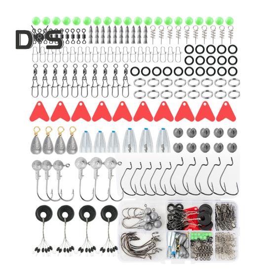 Fishing Hook Connector Set with Storage Case Compact Design Portable Widely Used Bass Trout Fishing Accessories